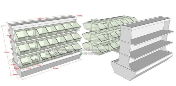 Exhibidor Con Bandejas para Tienda de Dulces - Image 3