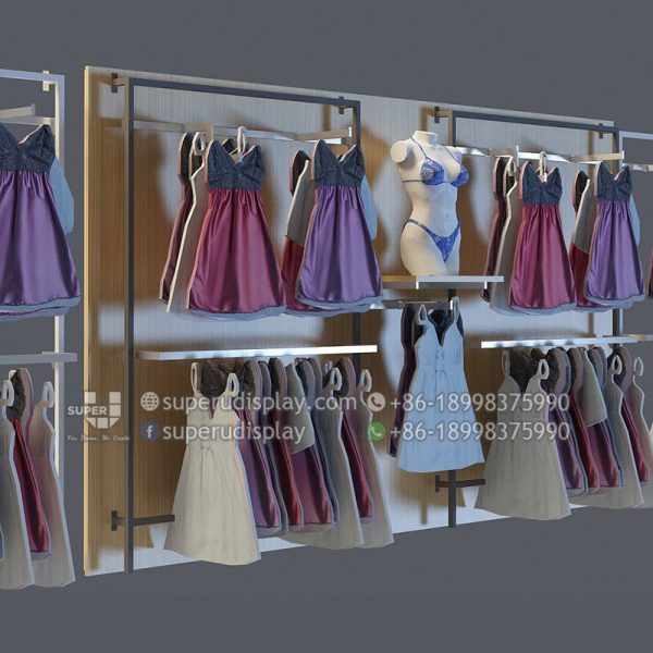 Exhibidor de Pared para Boutique de Ropa de Mujer - Image 4