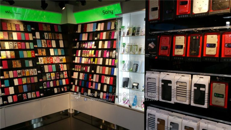 Exhibidor de Vidrio con Cerradura de Seguridad para Teléfonos Móviles