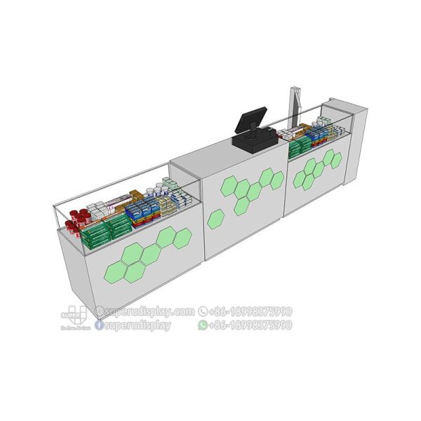 Mesa de Recepcion Cajero con Gabinete para Farmacia